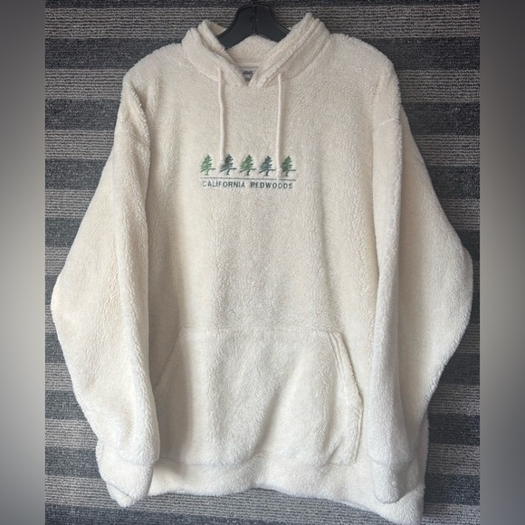 Limit Line Other - Vintage 90’s California Redwoods Cream Sherpa Pullover Fleece Men’s XXL EUC
